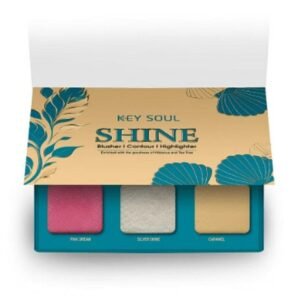 Key Soul 3-in-1 Shine Palette (Blush + Highlighter + contour)